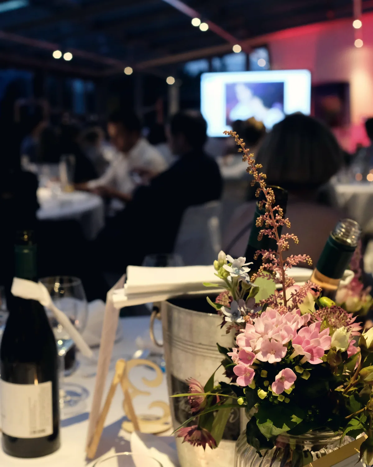 Guests at the opening night dinner in Davos